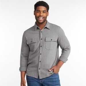LL Bean Men's Small Washed Cotton Shirt, Long-Sleeve
